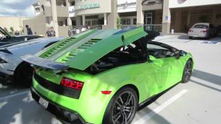 Lamborghini Gallardo Spyder Performante Roof Operation [upl. by Gaudet]