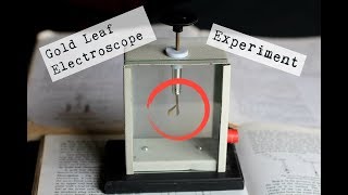 Gold Leaf Electroscope Experiment [upl. by Eartnoed]