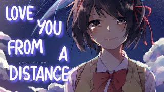 「Nightcore」 Love You From a Distance  Ashley Kutcher ♡ Lyrics [upl. by Waverley]