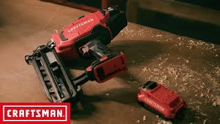 CRAFTSMAN V20 Cordless 16GA Finish Nailer Kit  Tool Overview [upl. by Sarajane]