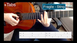 Sting  Fragile Guitar Cover Tabs [upl. by Brandie]