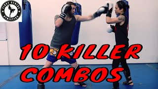 10 Killer Kickboxing Combos for Beginners to Advanced [upl. by Ttegdirb]