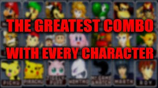 The Greatest Combo With Every Character in Super Smash Bros Melee [upl. by Ennaed]