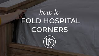 How to Fold Hospital Corners [upl. by Fesoj]