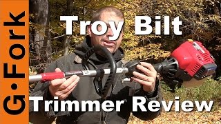 Troy Bilt String Trimmer Review  GardenFork [upl. by Burdelle553]