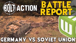 Germans vs Soviets Bolt Action Battle Report Ep 01 [upl. by Feeley]