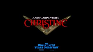 Christine 1983 title sequence [upl. by Lurlene]