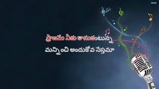 Veyi Kannulatho Vechi Chustunna Telugu Karaoke Song With Telugu Lyrics [upl. by Zumstein]