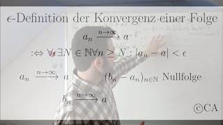 Epsilon Konvergenz Folge  Erklärung Aufgabe Beweis Analysis [upl. by Ronoc]