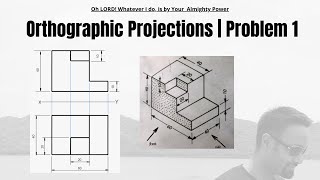 Orthographic Projections  orthographic projection in engineering drawing [upl. by Weissmann]