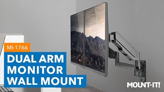 Dual Monitor Wall Mount  MI1766 Features [upl. by Germano]