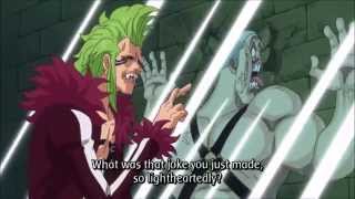 Bartolomeo defends Luffy using his power [upl. by Alleira]