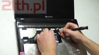 How to replace keyboard in laptop Packard Bell NEW91 remove keyboard [upl. by Gilbertson]