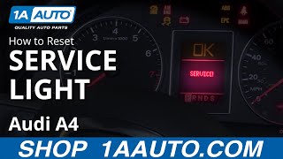 How to Reset Service Light 0409 Audi A4 [upl. by Gatian]