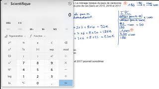 Exemples de calcul de lIPC et du taux dinflation [upl. by Freytag]