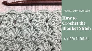 Blanket Stitch  How to Crochet [upl. by Rabush]