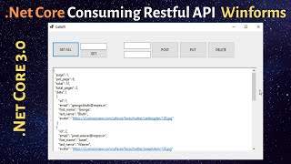 NetCore Winforms Desktop application  Consuming Restful API Services  Step By Step [upl. by Anilrac]