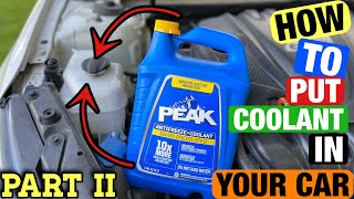 HOW TO PUT COOLANT IN YOUR CAR PART 2  KIA AND HYUNDAI CARS  GREEN COOLANT VS RED kia coolant [upl. by Esirrehc]