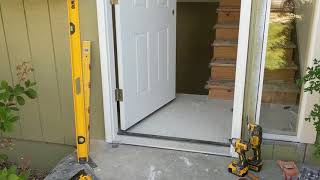 Jeld Wen Front Door Installation  Really crappy products and craftsmanship PART 1 [upl. by Reve764]