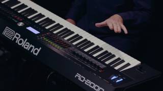 Roland RD2000 walkthrough  Scene Function demo [upl. by Tanitansy]