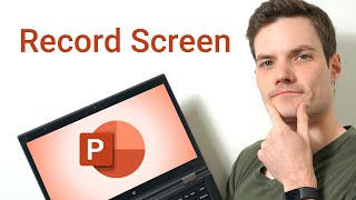 How to Record Screen using Microsoft PowerPoint [upl. by Crosse585]