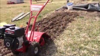 Troy bilt bronco tiller review [upl. by Gemmell]