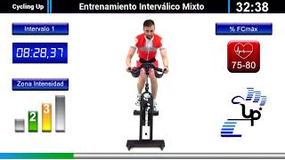 Clase Virtual Nº5 Cycling Up  Interválico Mixto Ciclo Indoor by David Aguado [upl. by Adams]