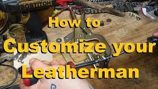 Swapping tools on a Leatherman  Making a Custom Multitool [upl. by Eussoj]