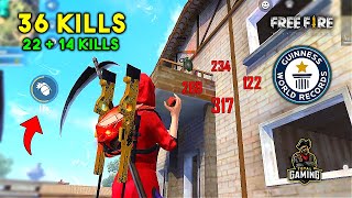 World Record 36 Kills in Duo vs Squad Must Watch Gameplay  Garena Free Fire [upl. by Hairahcaz536]