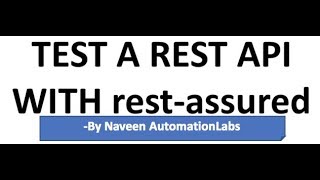 API Automation using Rest Assured  BDD Framework [upl. by Zavras]