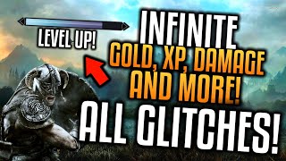 SKYRIM  INFINITE GOLD XP DUPLICATION AND MORE AT LEVEL 1  SKYRIM ALL WORKING GLITCHES 2022 [upl. by Isa]