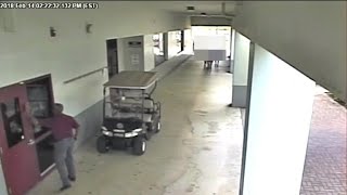 New surveillance video shows deputy outside during Parkland school massacre [upl. by Lindy]