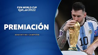 PREMIACIÓN  ARGENTINA CAMPEÓN DEL MUNDO  CATAR 2022 [upl. by Uol]