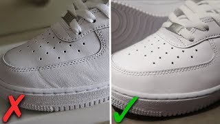 How To Get Creases Out Of Nike Air Force 1s BEST WAY [upl. by Tilden]