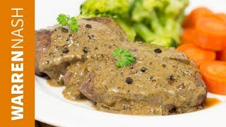 Peppercorn Sauce Recipe for steak  Creamy amp Delicious  Recipes by Warren Nash [upl. by Ellenhoj]