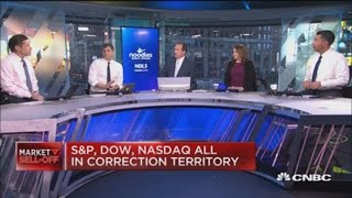 Dow drops 1100 points continues fastest 10 drop in history [upl. by Ahsinet]