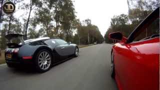 Bugatti Veyron vs Ferrari F430 JDC [upl. by Arlee]