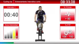 Clase Virtual Nº15 Cycling Up  Interválico Corto Ciclo Indoor by David Aguado [upl. by Llertnad]