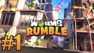 Worms Rumble Gameplay Walkthrough Part 1  PS5 [upl. by Horner122]