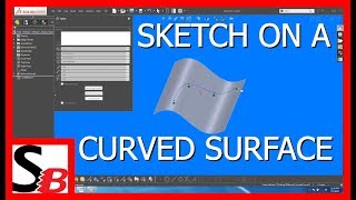 Solidworks  Sketch on Curved Surface [upl. by Nicolette]