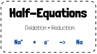 Half Equations  GCSE Chemistry Revision [upl. by Inor332]