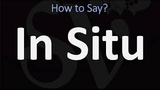 How to Pronounce In Situ CORRECTLY [upl. by Francine]