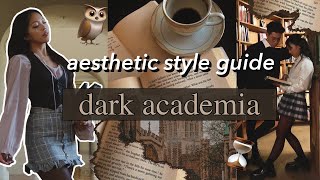 AESTHETIC STYLE GUIDE Dark Academia  Episode 2  outfit ideas visual moodbooard movie recs etc [upl. by Lerad128]