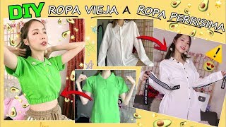 4 IDEAS quotDIYquot ROPA VIEJA A ROPA DE MODA AESTHETIC  RETRO  Vintage  ANGA NG [upl. by Gilges95]