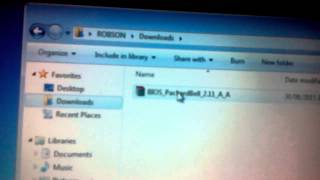 How to upgrade bios packard bell [upl. by Rebmat592]