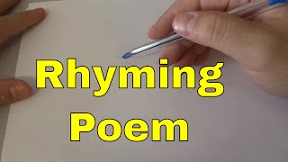 How To Write A Poem That RhymesTutorial [upl. by Glanville477]