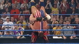 Kurt Angle vs Kane — WCW United States Championship Match SmackDown Oct 1 2001 [upl. by Elakram]