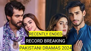 Top 8 Recently Ended Record Breaking Pakistani Dramas 2024 [upl. by Nivlem]