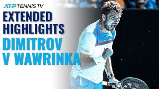 Extended Tennis Highlights Grigor Dimitrov v Stan Wawrinka Cincinnati 2019 [upl. by Wilonah]