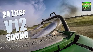 John Deere 9900 V12 engine  pure exhaust SOUND [upl. by Suzi]